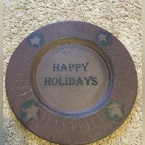 Holiday decor plate